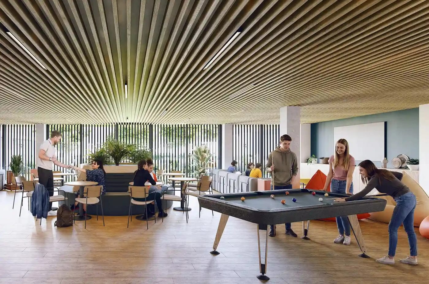 Sala común residencia Zaragoza